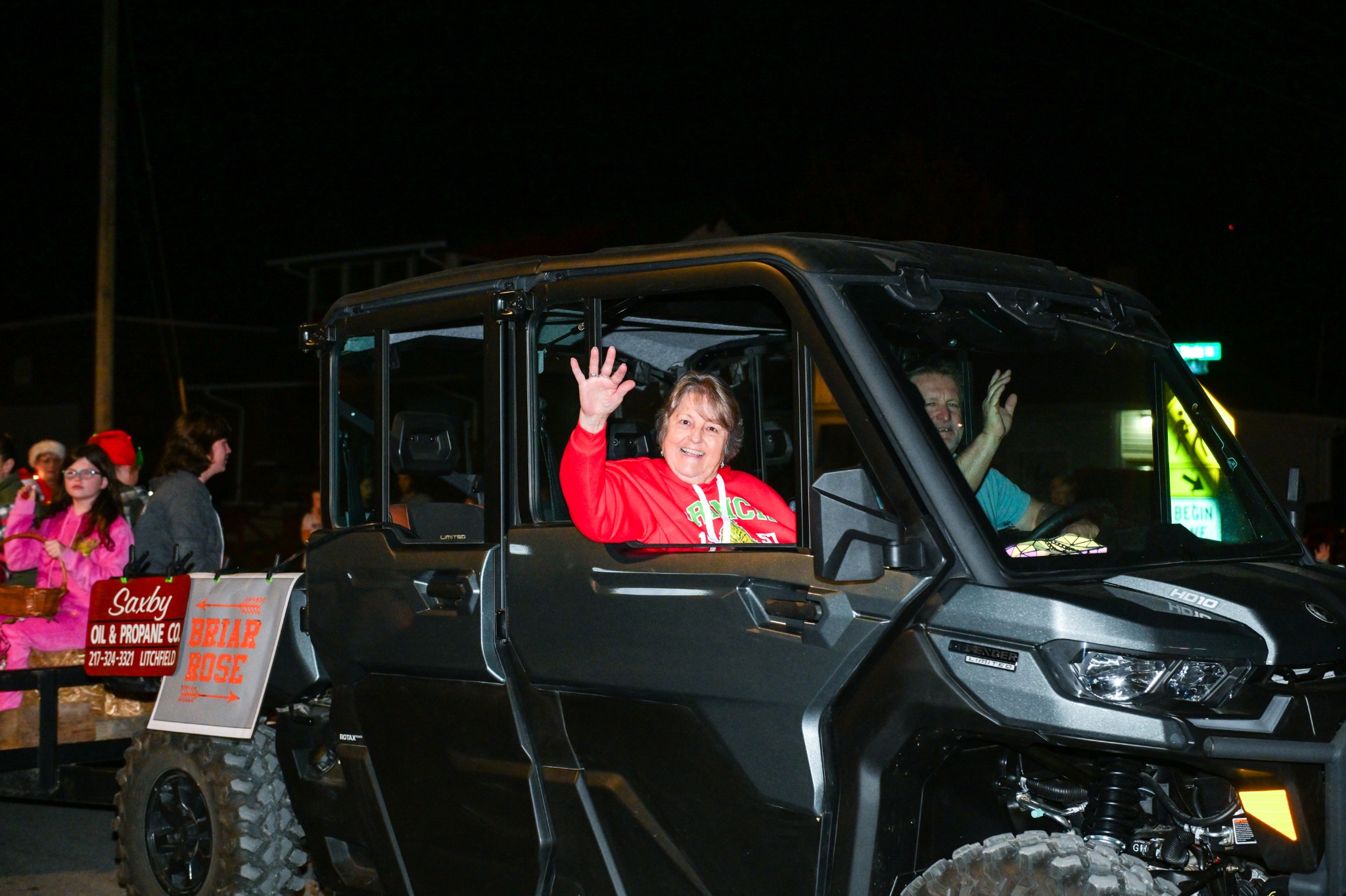 Briar Rose community partner entry in the Christmas parade