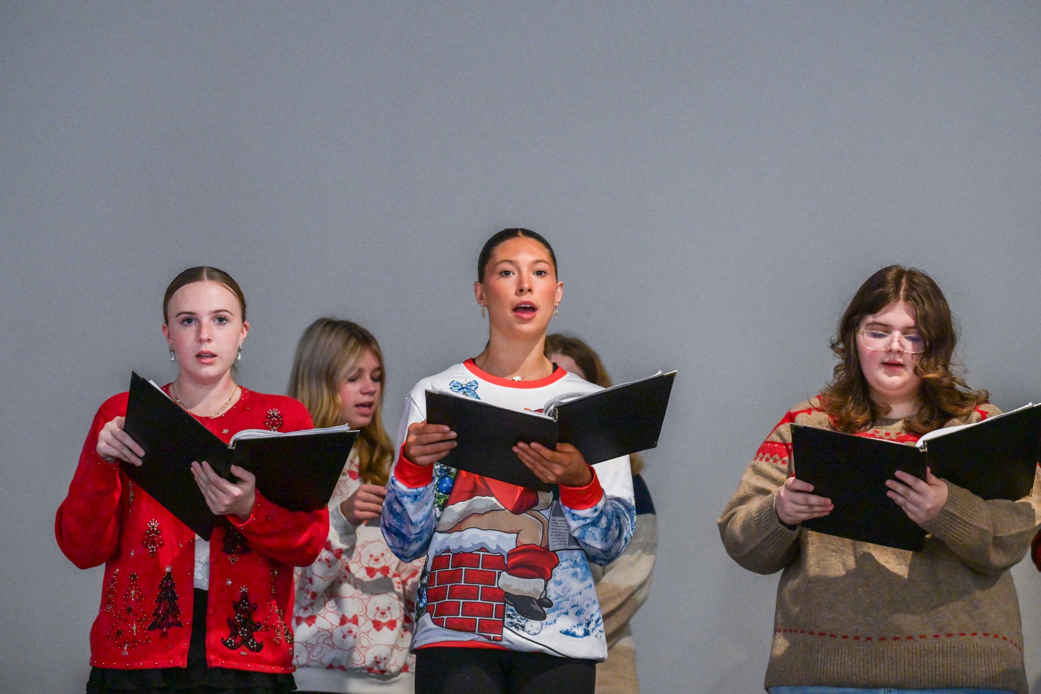 Youth choir performing at Festival of Trees