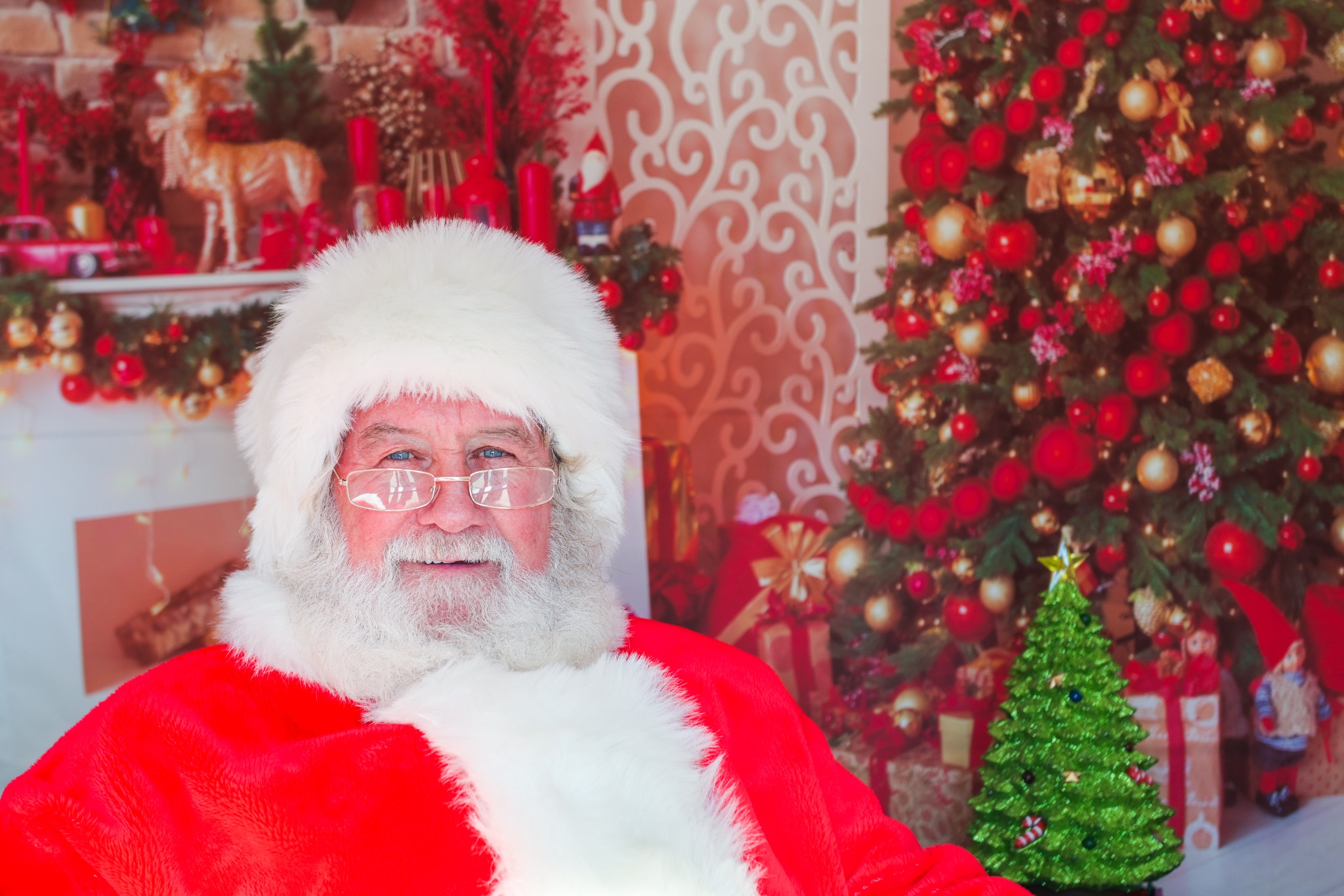 Santa portrait inside the Santa House